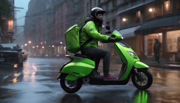 Description de l activité principale livreur Uber eats