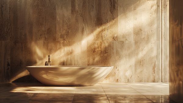 Travertin salle de bain : élégance et durabilité assurées