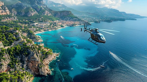 Vol en hélicoptère de nice à monaco : profitez d'une meilleure vue sur la méditérranée